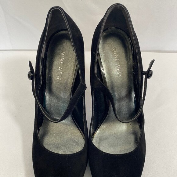 Peep Toe Suede High Heel Shoes - Picture 10 of 16